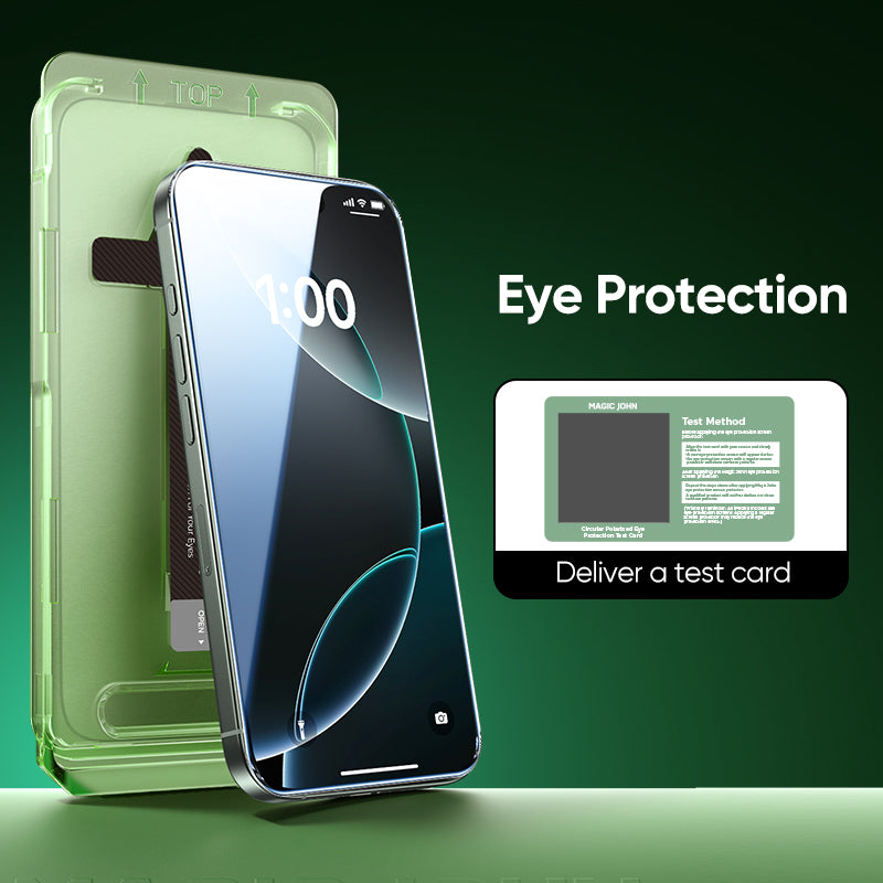 MAGIC JOHN iPhone Displayschutzfolie – Staubfrei ohne Blasen