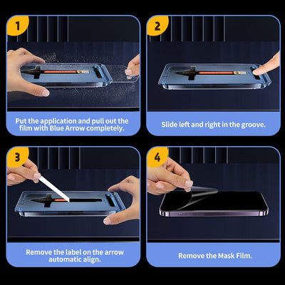 MAGIC JOHN iPhone Displayschutzfolie – Staubfrei ohne Blasen