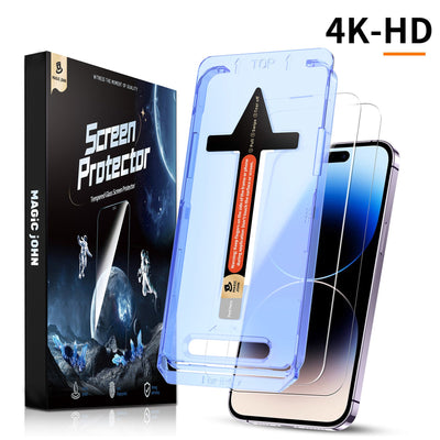 MAGIC JOHN iPhone Displayschutzfolie – Staubfrei ohne Blasen